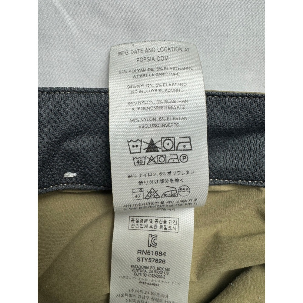 Patagonia Mens Quandary Shorts Size 35 Khaki Tan Hiking Outdoor - Picture 5 of 16